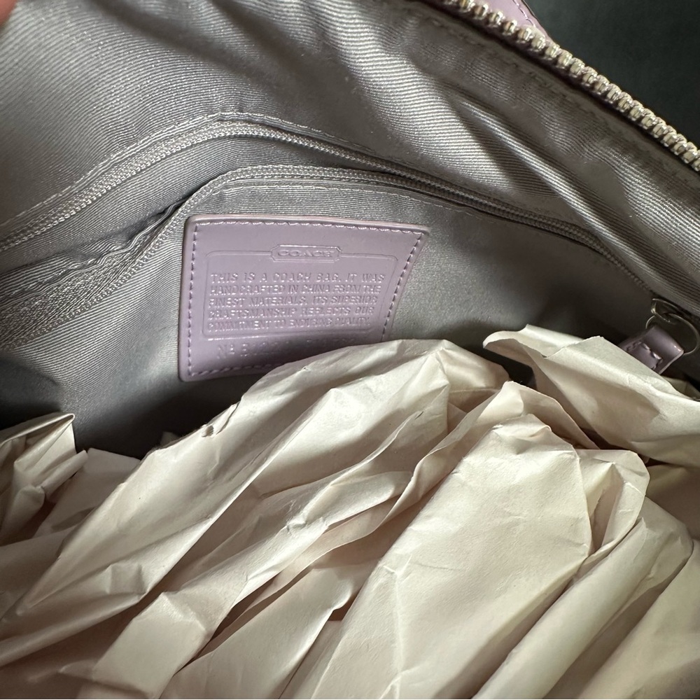 Coach Lilac Signature Print Bag NWT - Picture 6 of 7